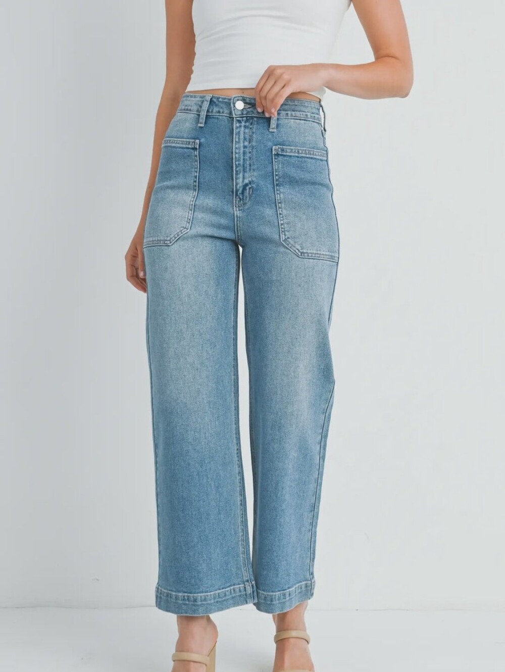 JBD High-Waist Wide Leg Denim